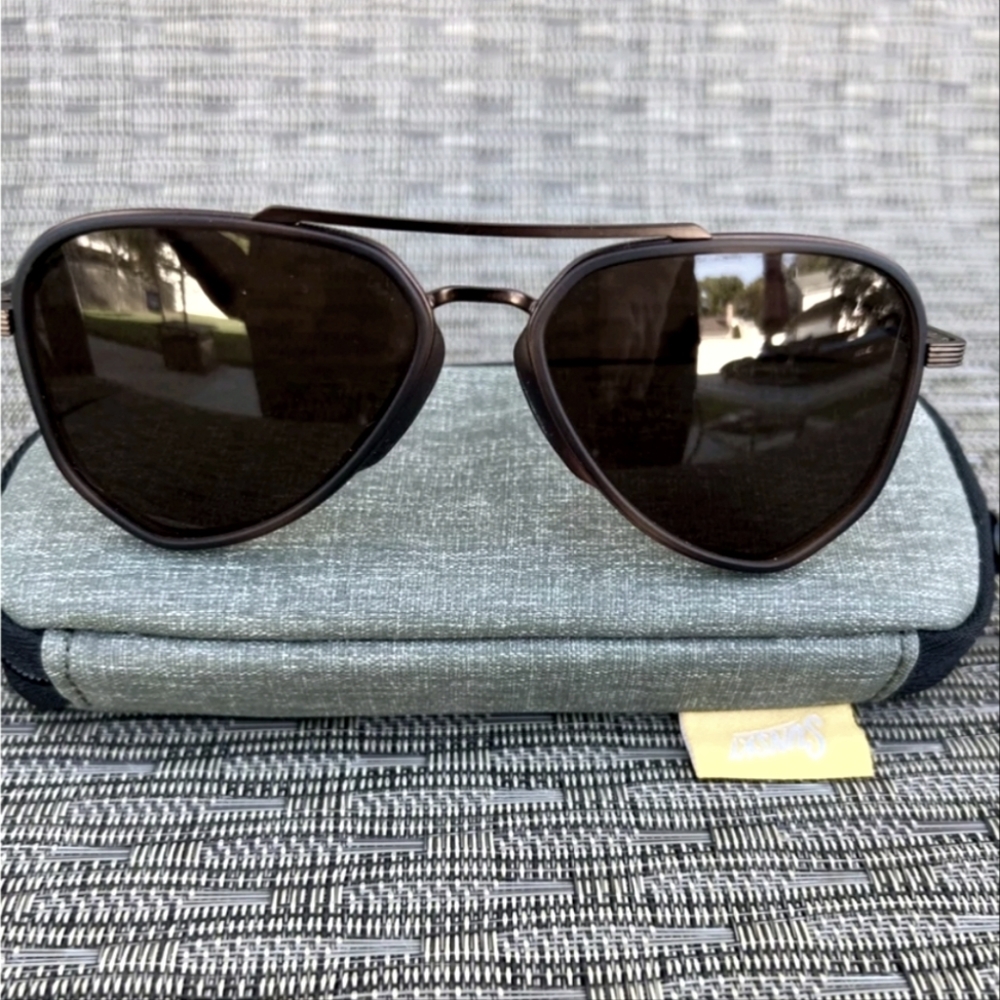 Sunski Astra Tortoise Amber Polarized Aviators